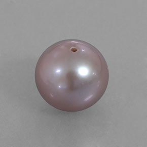 Perle rose naturelle sphère / boule, 3,52 ct, opaque