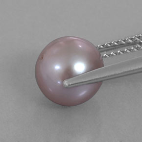 Perle rose naturelle sphère / boule, 3,52 ct, opaque