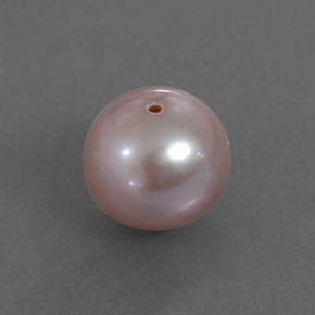 Perle rose naturelle sphère / boule, 2,94 ct, opaque
