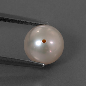 Perle rose naturelle sphère / boule, 2,89 ct, opaque