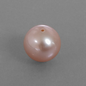perle Rose crémeux naturelle Sphère / Boule, 2.85 ct, Opaque