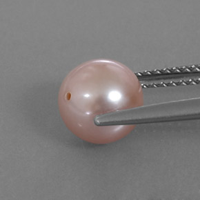 perle Rose crémeux naturelle Sphère / Boule, 2.85 ct, Opaque
