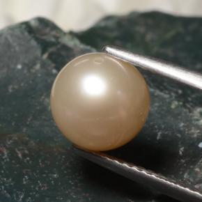 Perle rose naturelle sphère / boule, 3,43 ct, opaque