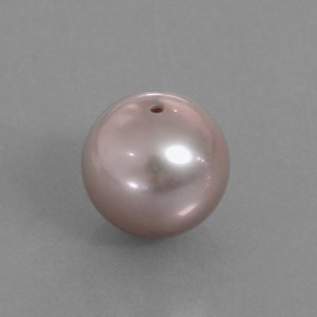perle Argent Rosâtre naturelle Sphère / Boule, 3.43 ct, Opaque