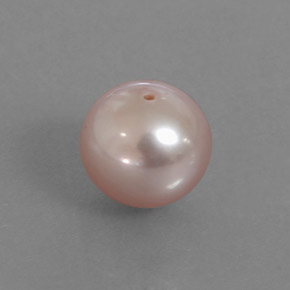 Perle rose naturelle sphère / boule, 3,05 ct, opaque