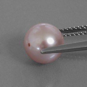 perle Argent Rose naturelle Sphère / Boule, 3.53 ct, Opaque