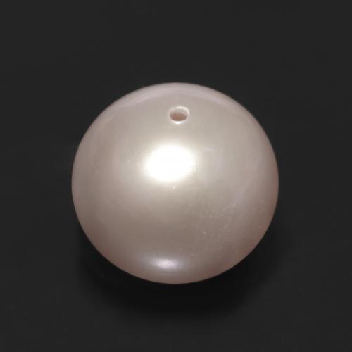 Perle rose naturelle sphère / boule, 3,31 ct, opaque