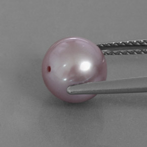Perle bleue naturelle sphère / boule, 3,24 ct, opaque