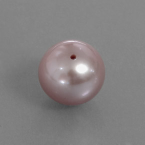 Perle rose naturelle sphère / boule, 3,32 ct, opaque