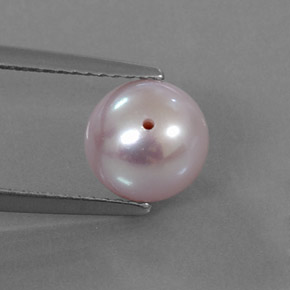 Perle rose naturelle sphère / boule, 3,05 ct, opaque