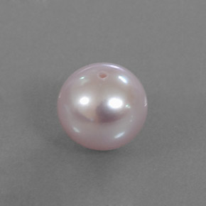 Perle rose naturelle sphère / boule, 3,05 ct, opaque