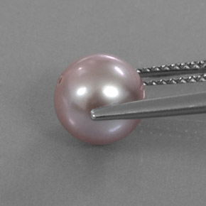 perle Argent Rosâtre naturelle Sphère / Boule, 3.45 ct, Opaque