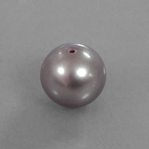 perle Argent Rosâtre naturelle Sphère / Boule, 3.30 ct, Opaque