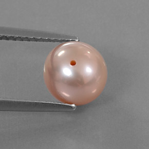 Perle jaune naturelle sphère / boule, 3,10 ct, opaque