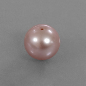 perle Argent Rose naturelle Sphère / Boule, 2.89 ct, Opaque