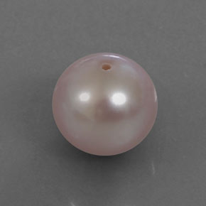 Perle rose naturelle sphère / boule, 3,21 ct, opaque