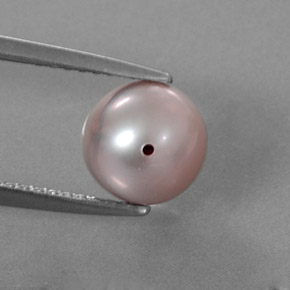 Perle argenté naturelle sphère / boule, 2,76 ct, opaque