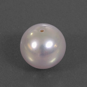 Perle rose naturelle sphère / boule, 3,03 ct, opaque