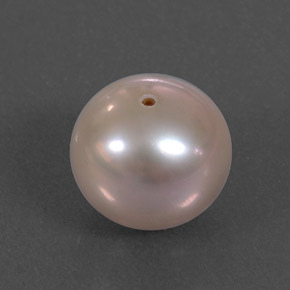 Perle rose naturelle sphère / boule, 3,36 ct, opaque