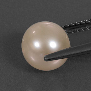 Perle rose naturelle sphère / boule, 3,34 ct, opaque