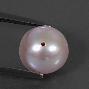 Perle bleue naturelle sphère / boule, 3,57 ct, opaque