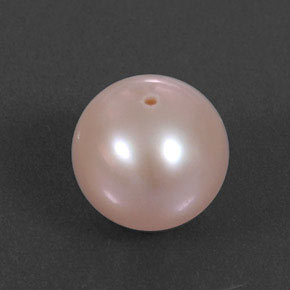 perle Argent Rose naturelle Sphère / Boule, 3.40 ct, Opaque