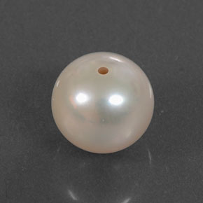 Perle rose naturelle sphère / boule, 3,10 ct, opaque