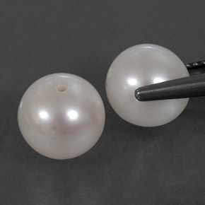 Achetez naturel ct Argent Blanc perle gems, Sphère / Boule, En provenance Chine chez GemSelect. En stock, livraison internationale!