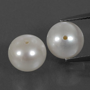 Achetez naturel ct Argent Blanc perle gems, Sphère / Boule, En provenance Chine chez GemSelect. En stock, livraison internationale!