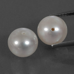 Achetez naturel ct Argent Blanc perle gems, Sphère / Boule, En provenance Chine chez GemSelect. En stock, livraison internationale!
