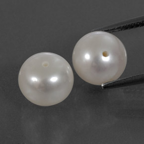 Achetez naturel ct Argent Blanc perle gems, Sphère / Boule, En provenance Chine chez GemSelect. En stock, livraison internationale!