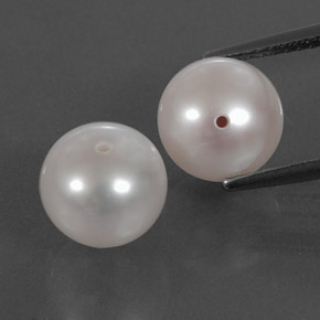 Achetez naturel ct Argent Blanc perle gems, Sphère / Boule, En provenance Chine chez GemSelect. En stock, livraison internationale!