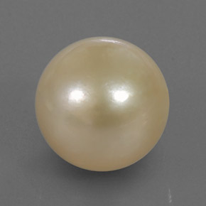 Perle or naturelle sphère / boule, 14,49 ct, opaque