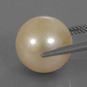 Perle or naturelle sphère / boule, 14,49 ct, opaque