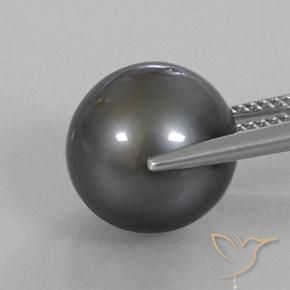 perle Gris foncé naturelle Fantaisie, 11.36 ct, Opaque