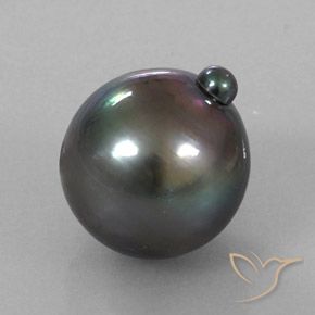 perle Gris foncé naturelle Fantaisie, 11.55 ct, Opaque
