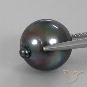 perle Gris foncé naturelle Fantaisie, 11.55 ct, Opaque