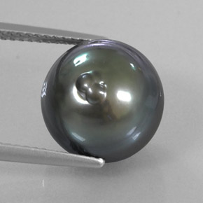 perle Argent foncé naturelle Forme fantaisie, 11.70 ct, Opaque