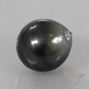 perle Argent foncé naturelle Fantaisie, 11.77 ct, Opaque