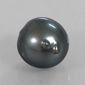 Perle gris naturelle forme fantaisie, 12,32 ct, opaque