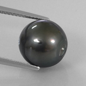 Perle gris naturelle forme fantaisie, 9,85 ct, opaque