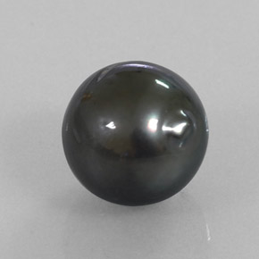 Perle gris naturelle forme fantaisie, 9,85 ct, opaque