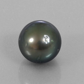 perle Argent naturelle Sphère / Boule, 9.57 ct, Opaque