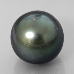 Perle argenté naturelle sphère / boule, 8,39 ct, opaque
