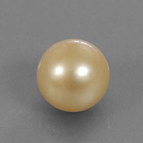 perle Doré naturelle Sphère / Boule, 13.80 ct, Opaque