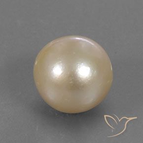perle Doré léger naturelle Sphère / Boule, 12.24 ct, Opaque