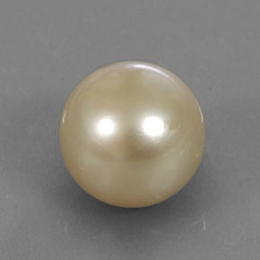 perle Doré léger naturelle Sphère / Boule, 13.11 ct, Opaque