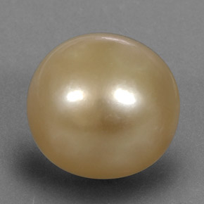 Perle or naturelle sphère / boule, 13,35 ct, opaque