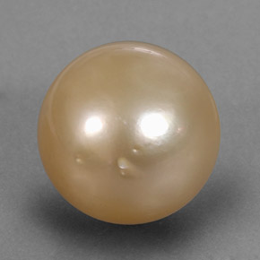 perle Doré naturelle Sphère / Boule, 12.36 ct, Opaque