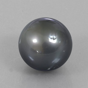 perle Gris foncé naturelle Sphère / Boule, 13.20 ct, Opaque